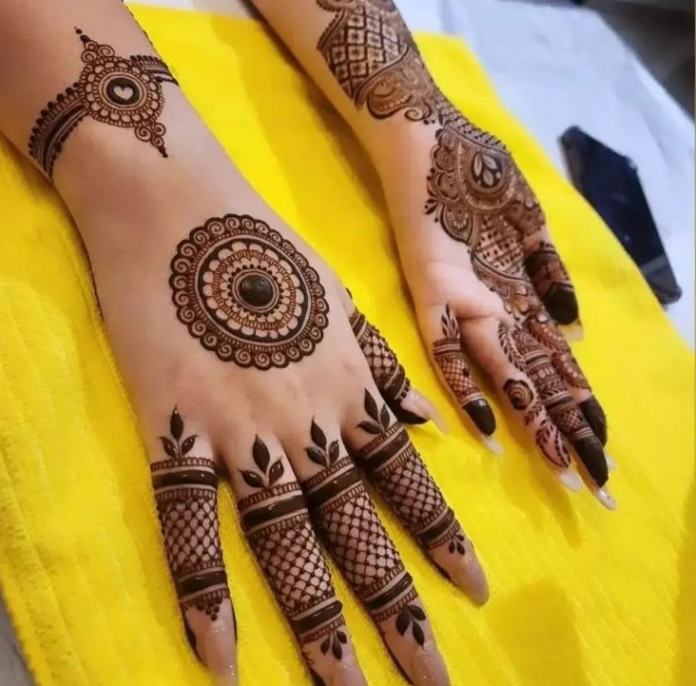 Pakistani Tikki Mehndi Design : 10 Beautiful Mehndi Design