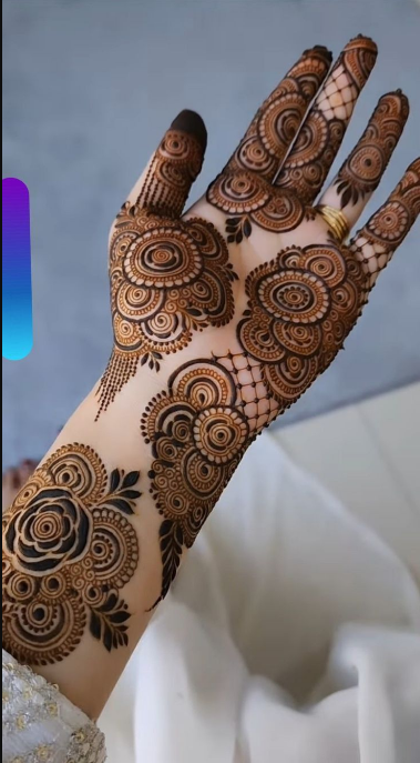 front full hand mehndi design