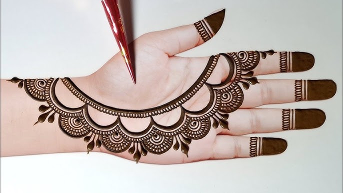 front hand mehndi
