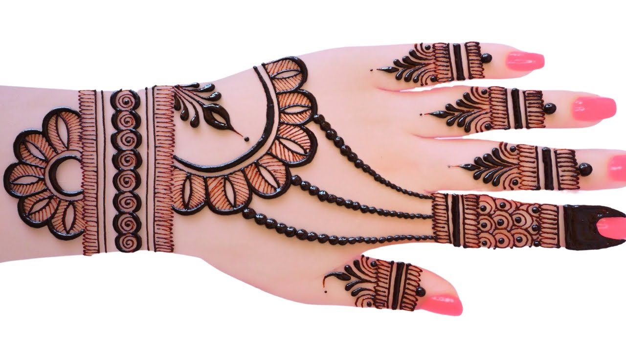 front hand mehndi