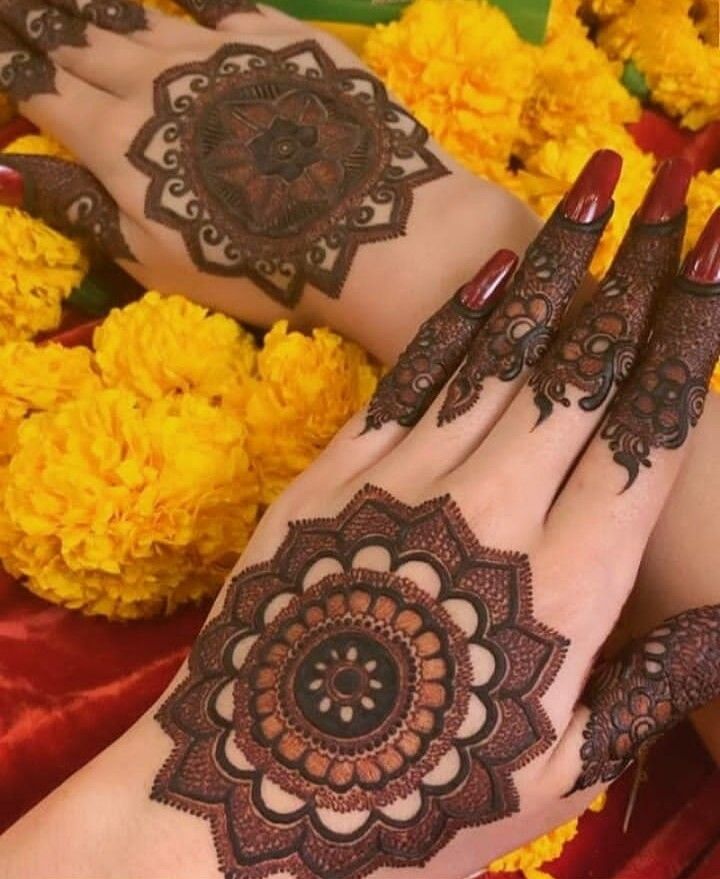 tikki style mehndi