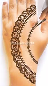 back hand henna design