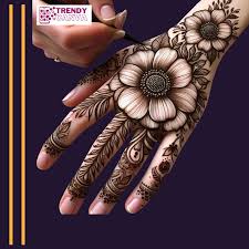 back hand henna design