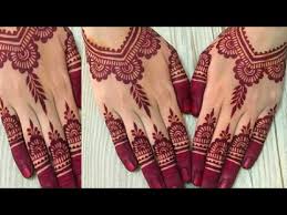 back hand henna design