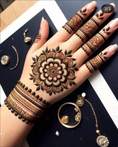 Tikki style mehndi