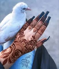 back hand henna design