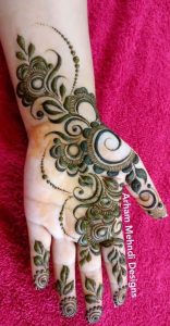 plan of mehndi 