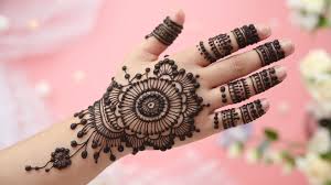 back hand henna design