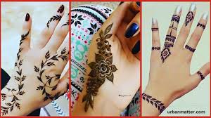 back hand henna design