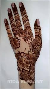 back hand henna design