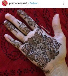tikki style mehndi