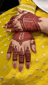 royal back hand mehndi