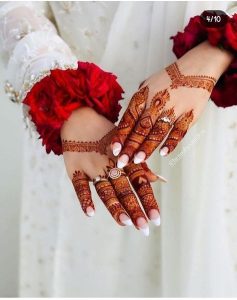royal back hand mehndi