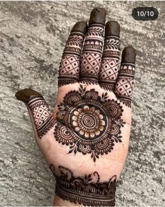 tikki style mehndi