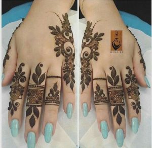 finger mehndi