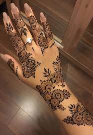back hand henna design
