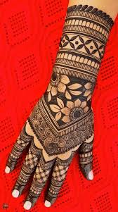 back hand henna design