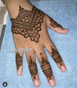 tikki style mehndi