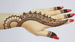 royal back hand mehndi