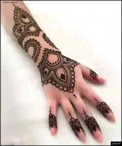 back side Arabic mehndi design