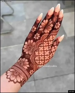 back side royal mehndi design