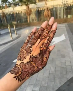 simple royal mehndi design