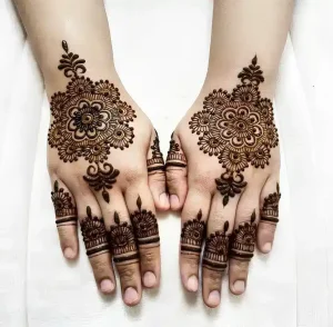 simple mehndi plans