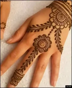 simple mehndi plans