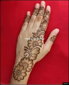 simple mehndi plans