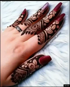 simple mehndi plans