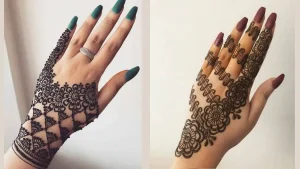 Bel and Chain Easy Mehendi Design